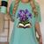 Irises Flowers Book Iris Floral Women's Comfort Colors T-Shirt Violet