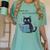 Just One More Chapter Bookworm Cat Book Lover Women's Comfort Colors T-Shirt Violet