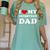 I Love My Introvert Dad I Heart My Introvert Dad Women's Comfort Colors T-Shirt Violet