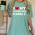 I Love My Introvert Family I Heart My Introvert Family Women's Comfort Colors T-Shirt Violet