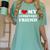 I Love My Introvert Friend I Heart My Introvert Friend Women's Comfort Colors T-Shirt Violet