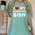 I Love My Introvert Son I Heart My Introvert Son Women's Comfort Colors T-Shirt Violet
