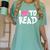 I LOVE TO READ Reading Books Bookworm Library Day Novelty Women's Comfort Colors T-Shirt Violet