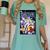 Marvel Universe Classic Dazzler Light Power Comic Book Cover Women's Comfort Colors T-Shirt Violet