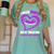 In My Memory Of My Mom PANCREATIC CANCER AWARENESS Women's Comfort Colors T-Shirt Violet