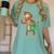 Monkey With a Book Women's Comfort Colors T-Shirt Violet