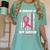 Pink In Memory Of Sister Breast Cancer Awareness Flag Shirts Women's Comfort Colors T-Shirt Violet