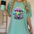 Psychedelic Alien Mushroom Nostalgia Groovy Vibe Hippie Women's Comfort Colors T-Shirt Violet