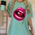 Rainbow Lips With a Cherry In The Mouth 80s Nostalgia Premium Tri-Blend Women's Comfort Colors T-Shirt Violet Rainbow Lips With a Cherry In The Mouth 80s Nostalgia Premium Tri-Blend Women's Comfort Colors T-Shirt Violet