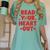 Read Your Heart Out Book Lover Reading Teachers Kids Women's Comfort Colors T-Shirt Violet