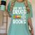 Red Ribbon Week Say No To Drugs Say Yes To Books Drug Free Women's Comfort Colors T-Shirt Violet
