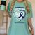 Remembrance Loving Memory Shirts Mom Colon Cancer Awareness Women's Comfort Colors T-Shirt Violet