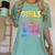 Retro Girls Just Wanna Have Fun Nostalgia 1980s 80's Premium Tri-Blend Women's Comfort Colors T-Shirt Violet