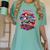 Retro Graphic Print With a Touch Of Nostalgia Women's Comfort Colors T-Shirt Violet Retro Graphic Print With a Touch Of Nostalgia Women's Comfort Colors T-Shirt Violet