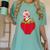 Strawberry Shortcake Sitting On Strawberry Retro Nostalgia Women's Comfort Colors T-Shirt Violet