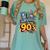 I Survived The 90s – Cute Retro Cartoon Nostalgia Women's Comfort Colors T-Shirt Violet