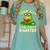 Toad-Ally 100 Days Smarter Frog Reading Book 100 School Day Women's Comfort Colors T-Shirt Violet
