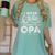 I Wear In Memory Of My Opa Lung Cancer Women's Comfort Colors T-Shirt Violet I Wear In Memory Of My Opa Lung Cancer Women's Comfort Colors T-Shirt Violet