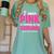 I Wear Pink In Memory Of My Grandma Breast Cancer Awareness Women's Comfort Colors T-Shirt Violet I Wear Pink In Memory Of My Grandma Breast Cancer Awareness Women's Comfort Colors T-Shirt Violet