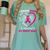 I Wear Pink In Memory Of My Great Aunt Breast Cancer Graphic Women's Comfort Colors T-Shirt Violet