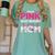 I Wear Pink In My Memory Of My Mom Support For Mom Grandma Women's Comfort Colors T-Shirt Violet I Wear Pink In My Memory Of My Mom Support For Mom Grandma Women's Comfort Colors T-Shirt Violet