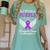 I Wear Purple In Memory Of My Dad Pancreatic Cancer Women's Comfort Colors T-Shirt Violet I Wear Purple In Memory Of My Dad Pancreatic Cancer Women's Comfort Colors T-Shirt Violet