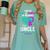 I Wear Teal And Purple In Memory Of My Uncle Mental Health Women's Comfort Colors T-Shirt Violet