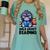 Wild About Reading Book Lover Gorilla Women's Comfort Colors T-Shirt Violet