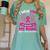 Wings Breast Cancer Shirt I Wear Pink In Memory Of My Mama Women's Comfort Colors T-Shirt Violet
