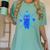 Yk2 Grunge Earthy Blue Cat With Stars Tomboy 90s Nostalgia Women's Comfort Colors T-Shirt Violet