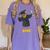 2018 Graduation Shirts Sloth Lovers For Women Teens Women's Comfort Colors T-Shirt Violet