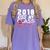 2018 Kiss My Class Goodbye Graduation Women's Comfort Colors T-Shirt Violet