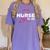 2018 Nursing School Graduation New Nurse Shirt Women's Comfort Colors T-Shirt Violet
