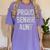 2018 Senior Aunt SEN18R Class Graduation Party T Shirt Women's Comfort Colors T-Shirt Violet