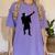 2019 Football Graduation Dab Shirt- Dabbing Graduate Women's Comfort Colors T-Shirt Violet