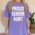 2019 Senior Aunt SEN19R Class Graduation Party T Shirt Women's Comfort Colors T-Shirt Violet