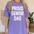 2019 Senior Dad High School Graduation Party SEN19R T Shirt Women's Comfort Colors T-Shirt Violet