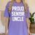 2019 Senior Uncle SEN19R Class Graduation Party T Shirt Women's Comfort Colors T-Shirt Violet
