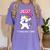2021 Kindergarden Graduation Celebration Dapping Cat For Men Women Kids Women's Comfort Colors T-Shirt Violet
