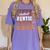2026 Football Senior Auntie Graduation Matching Family Women's Comfort Colors T-Shirt Violet