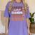 2026 Football Senior Grandpa Graduation Matching Family Women's Comfort Colors T-Shirt Violet
