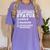 Anti Valentines Day Nursing School Nurse Graduation Shirt Women's Comfort Colors T-Shirt Violet