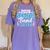 Band Senior Sister Class Of 2026 Senior Band Graduation Women's Comfort Colors T-Shirt Violet