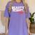 Beauty School Graduation Class Of 2018 Women's Comfort Colors T-Shirt Violet