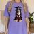 Bernese Mountain Dog Graduation Cap Graduate Training School For Men Women Girls Kids Women's Comfort Colors T-Shirt Violet