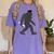 Bigfoot Graduate Shirt Cute Sasquatch Graduation Women's Comfort Colors T-Shirt Violet