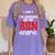 BSN Nurse Graduation Essentials BSN Nursing School Student Women's Comfort Colors T-Shirt Violet