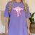 Caduceus Shirt Occupational Therapist Assistant Graduation Women's Comfort Colors T-Shirt Violet