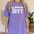Class Of 1977 77 School Tee Shirt Graduation Class Party Women's Comfort Colors T-Shirt Violet