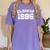 Class Of 1985 85 School Tee Shirt Graduation Class Party Women's Comfort Colors T-Shirt Violet
